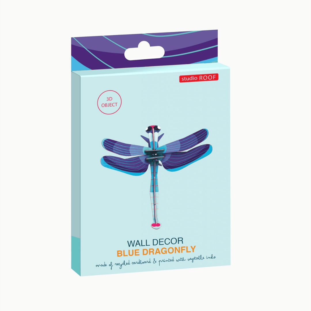 3D Object Wall Decor: Sapphire Dragonfly - Lizzy G's Fine Gifts