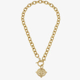 Intaglio Bee Toggle Necklace