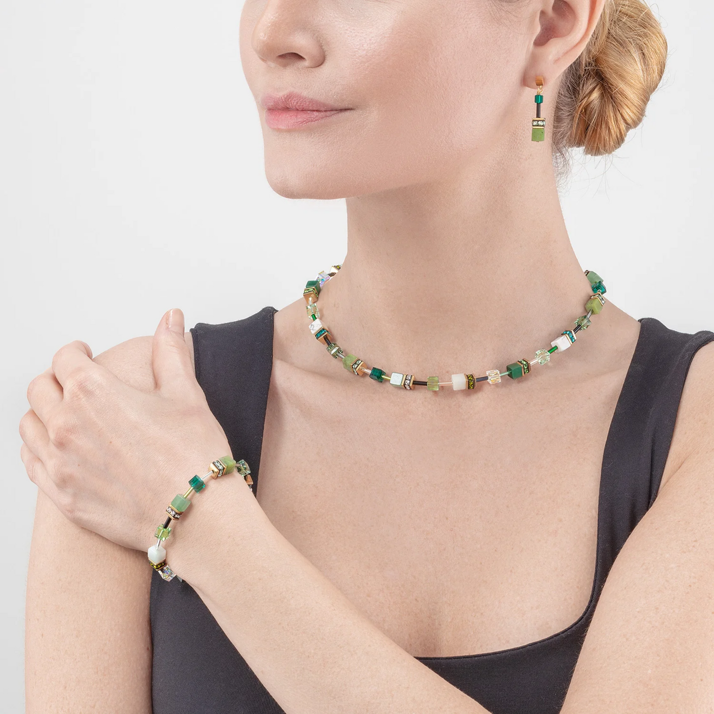 GeoCUBE® Iconic Precious Necklace Green