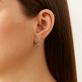 Logo Stud Earrings
