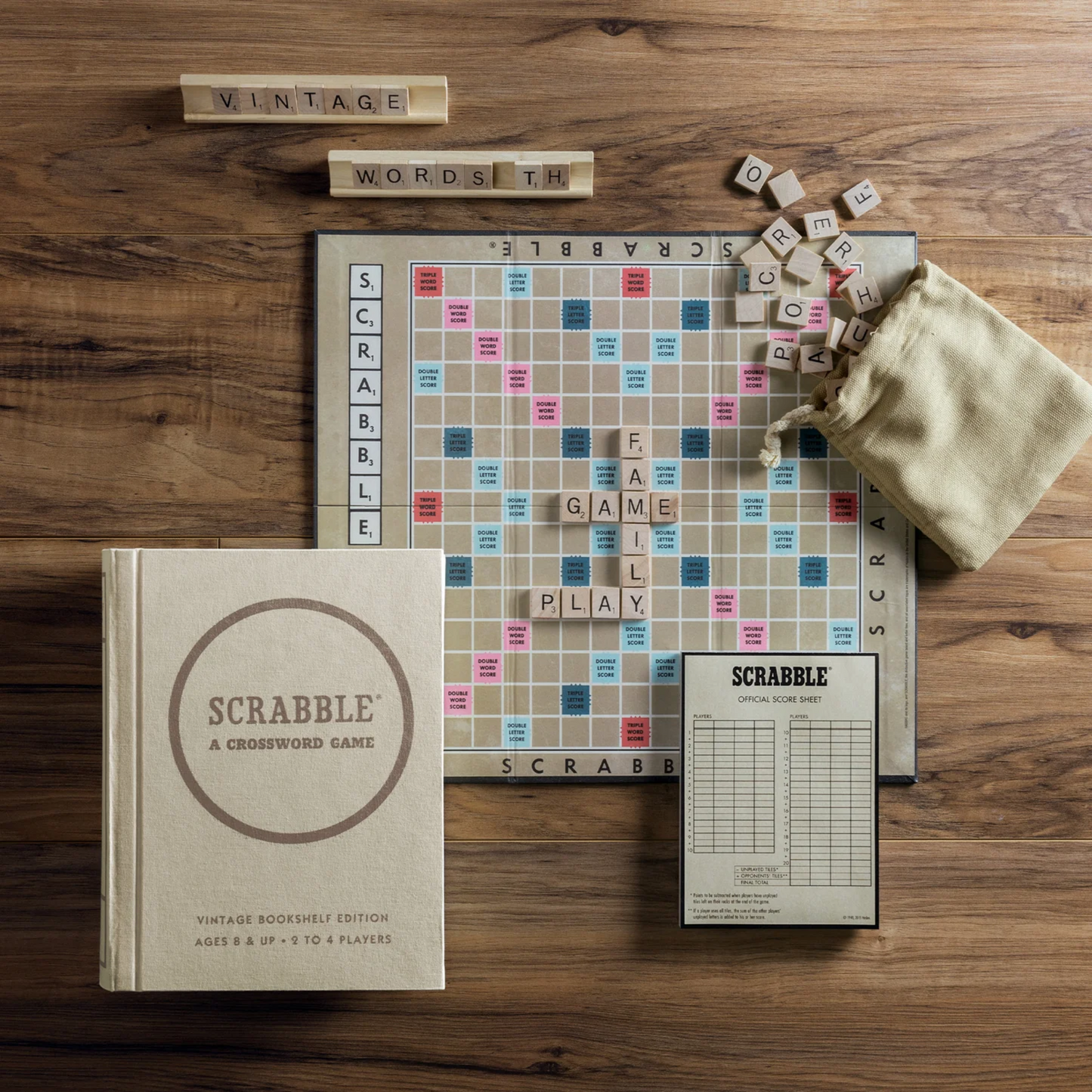 Scrabble Bookshelf Game