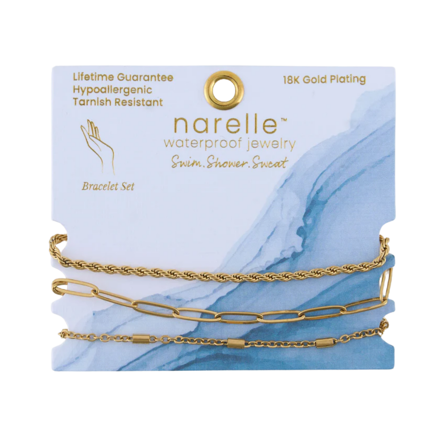 Narelle Water Resistant Bracelet Sets (Multiple Styles Available)