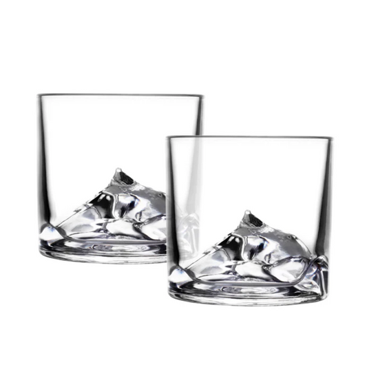 Mountain Whiskey Glasses - Set of 2