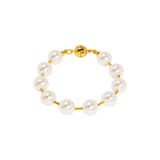Pearl Beaded Bracelet with Tube Spacers
