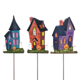 Haunted House Metal Decor