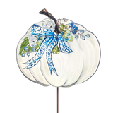 Beck's Autumn Hydrangea Pumpkin Metal Decor