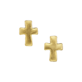Small Cross Stud Earrings