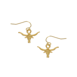 Mini Longhorn Drop Earrings