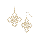 Heirloom Cross Drop Earrings