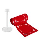 Luxury Cotton Cocktail Napkin Roll with Stand