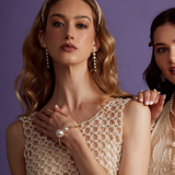 Double Pearl Cuff Bracelet