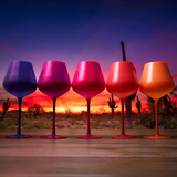 Colors of a Southwest Sunset Wine Glass Set