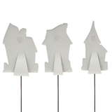 Haunted House Metal Decor