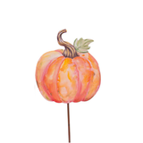 Water Color Pumpkin Metal Decor