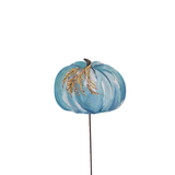 Beck's Whimsical Wheat Pumpkin Metal Decor