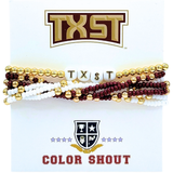 Lucky 7 College Stack Bracelet
