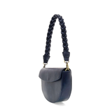 Linda Crescent Crossbody Bag with Braided Strap