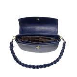 Linda Crescent Crossbody Bag with Braided Strap