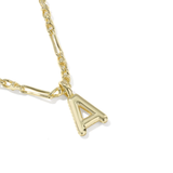Bubble Letter Pendant Necklace