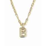 Bubble Letter Pendant Necklace