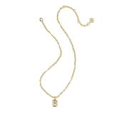 Bubble Letter Pendant Necklace