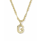 Bubble Letter Pendant Necklace