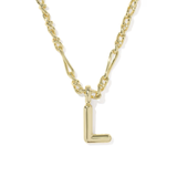Bubble Letter Pendant Necklace