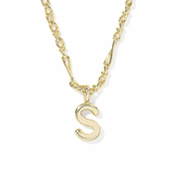 Bubble Letter Pendant Necklace