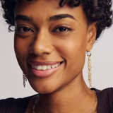 Embry Chain Huggie Earrings