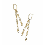 Embry Chain Huggie Earrings