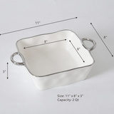 8x8 Square Baking Dish - Silver