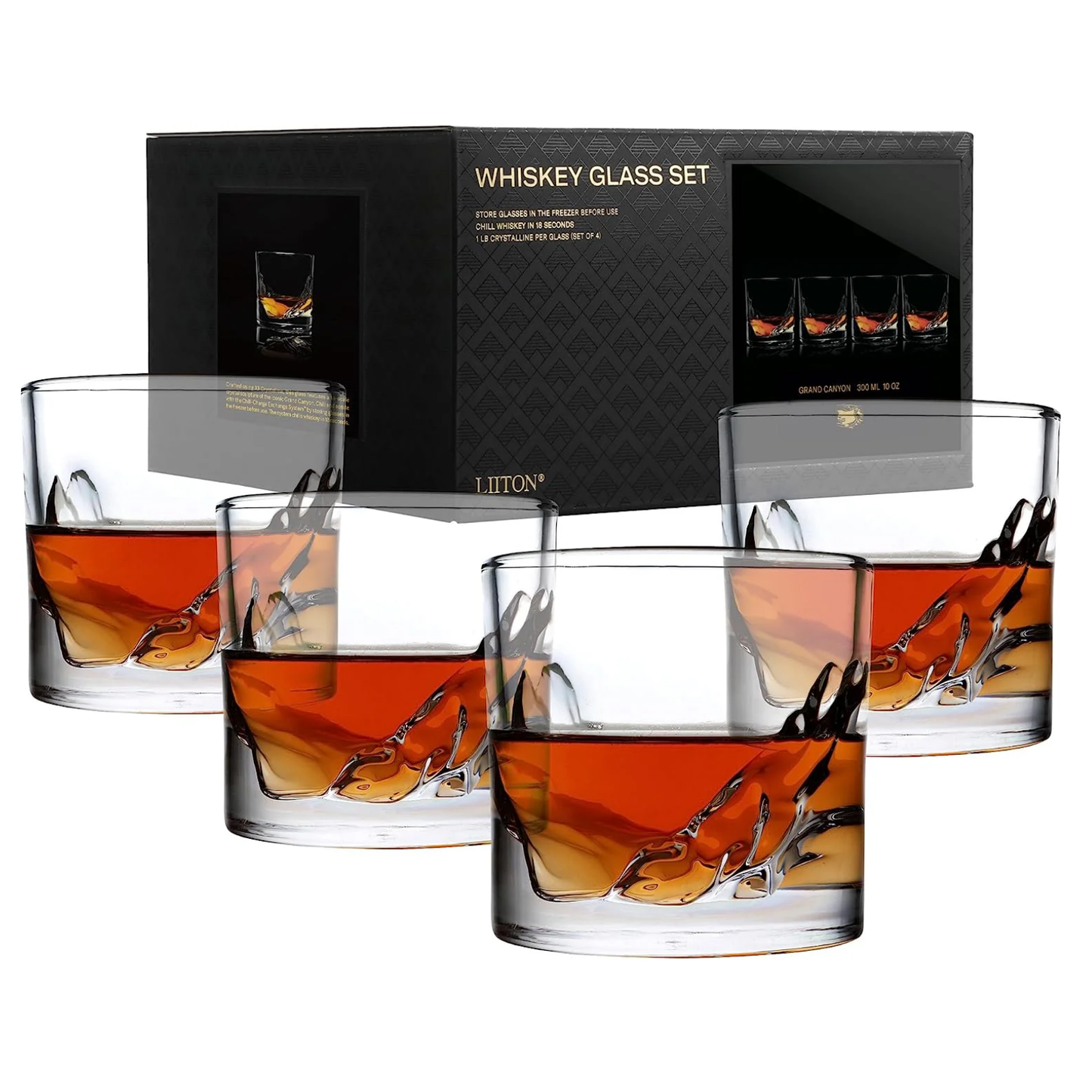 Grand Canyon Set of 4 Whiskey Glasses