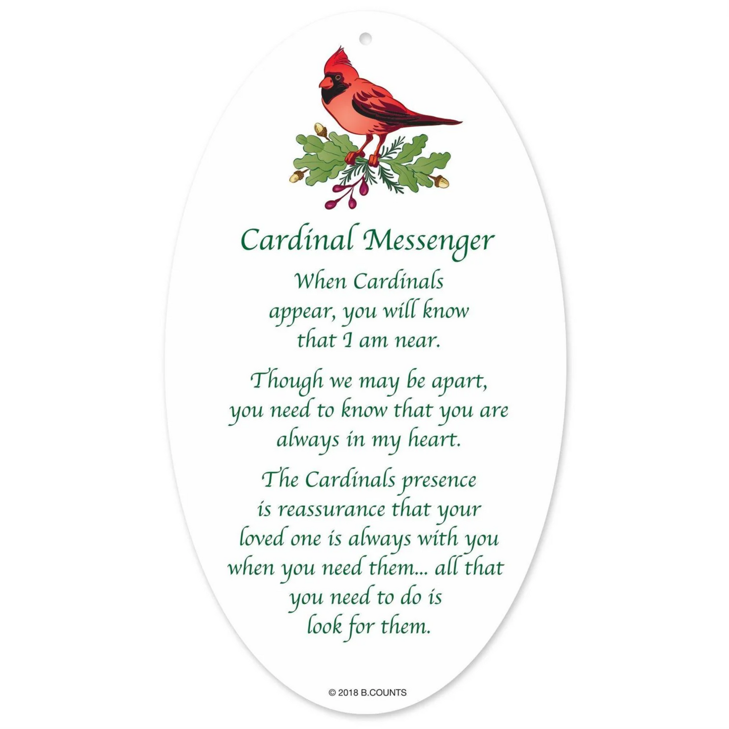 Acrylic Cardinal Ornament