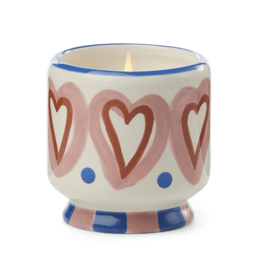 A Dopo 8 oz Candle - Hearts - Lizzy G's Fine Gifts