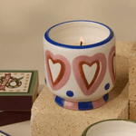 A Dopo 8 oz Candle - Hearts - Lizzy G's Fine Gifts