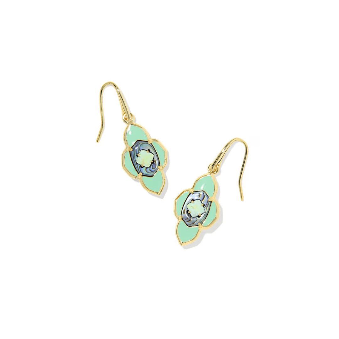 Abbie Medallion Small Drop Earrings - Lizzy G's Fine Gifts