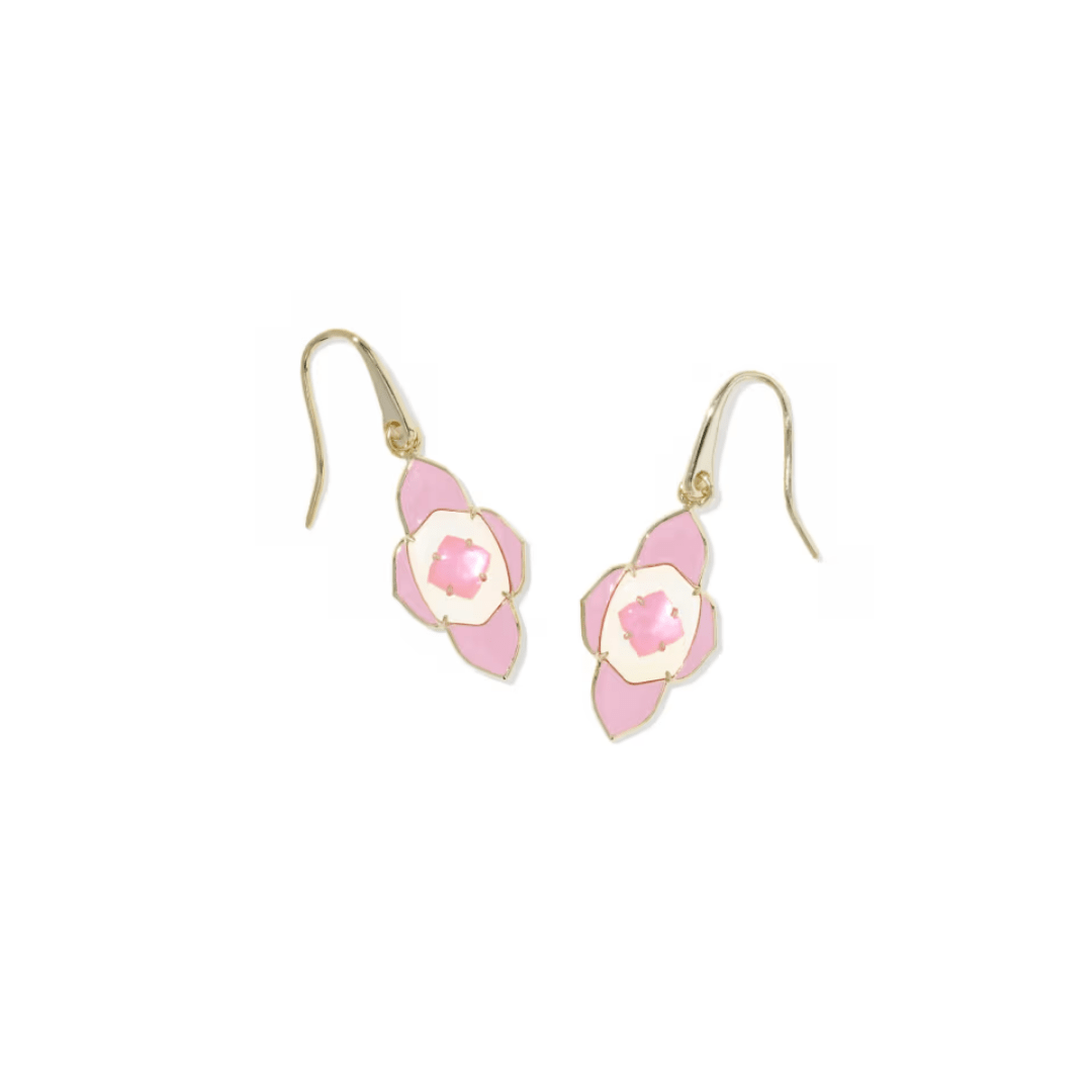 Abbie Medallion Small Drop Earrings - Lizzy G's Fine Gifts