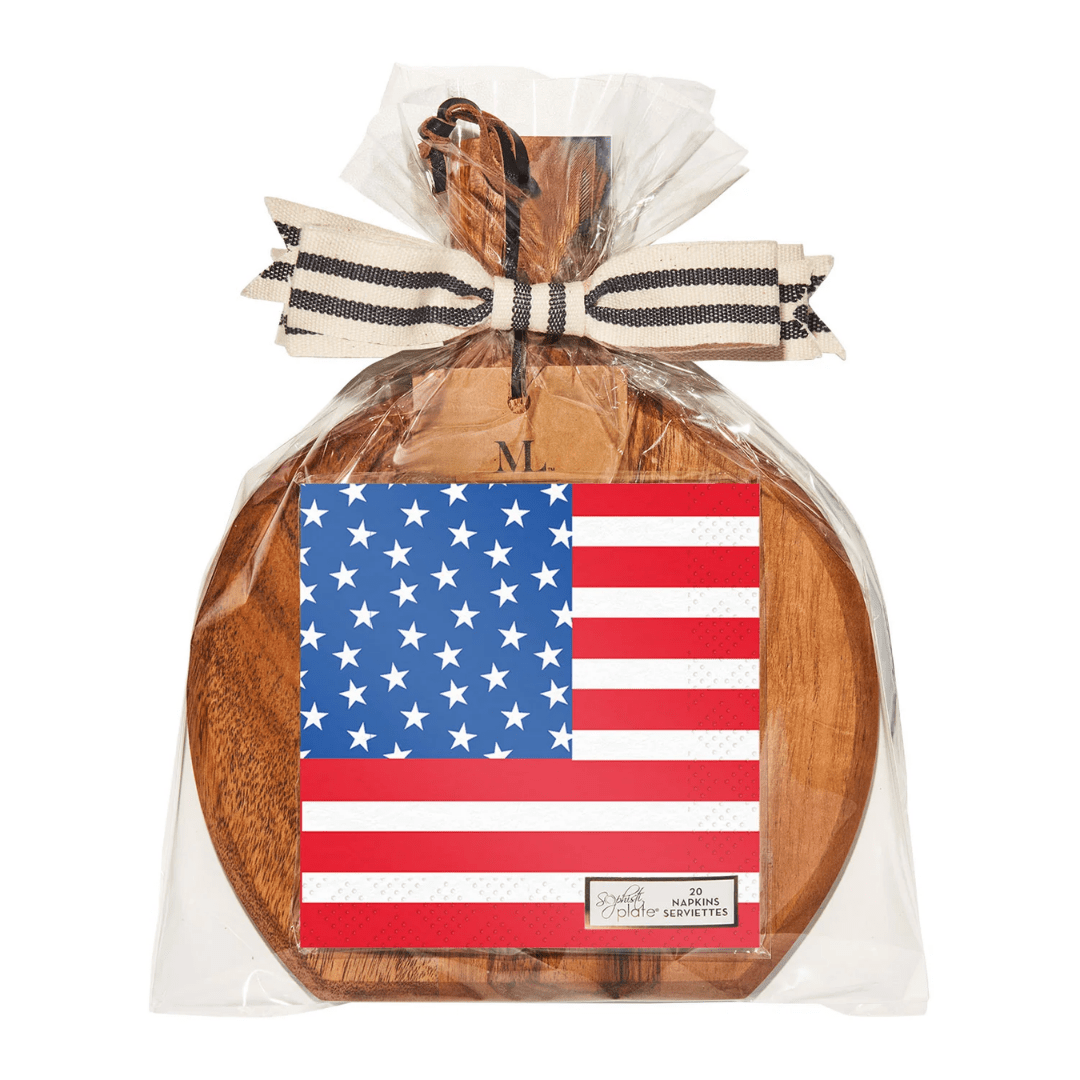 Acacia Board Napkin Set - Lizzy G's Fine Gifts