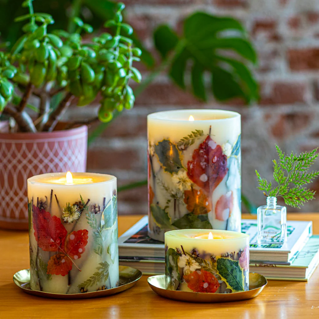 Accent Botanical Candle Plate - Lizzy G's Fine Gifts
