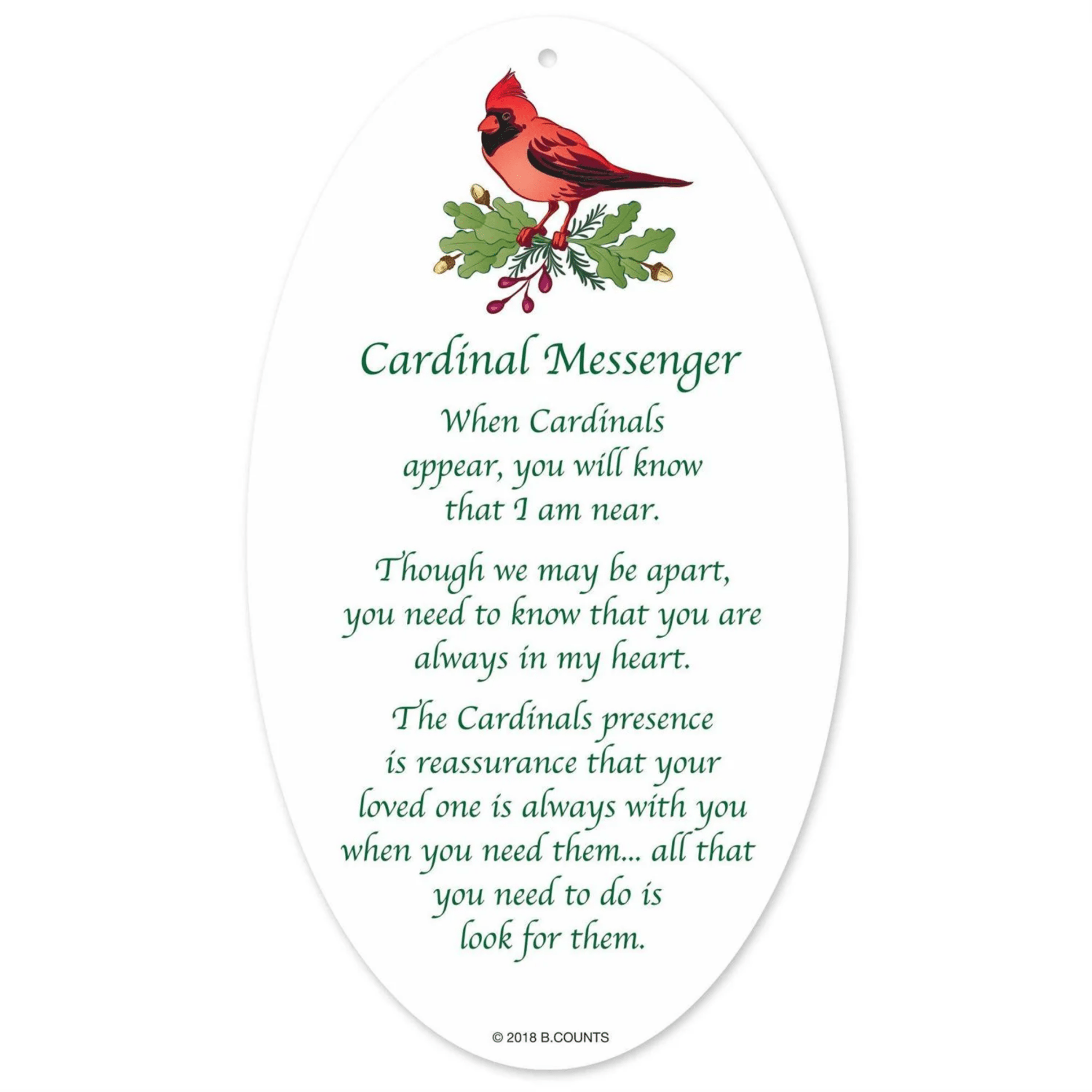Acrylic Cardinal Ornament - Lizzy G's Fine Gifts