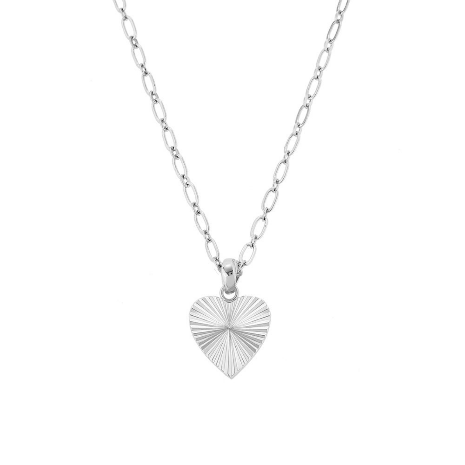 Adorned Heart Charm Necklace - Lizzy G's Fine Gifts
