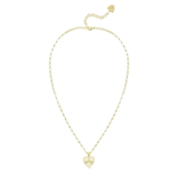Adorned Heart Charm Necklace - Lizzy G's Fine Gifts