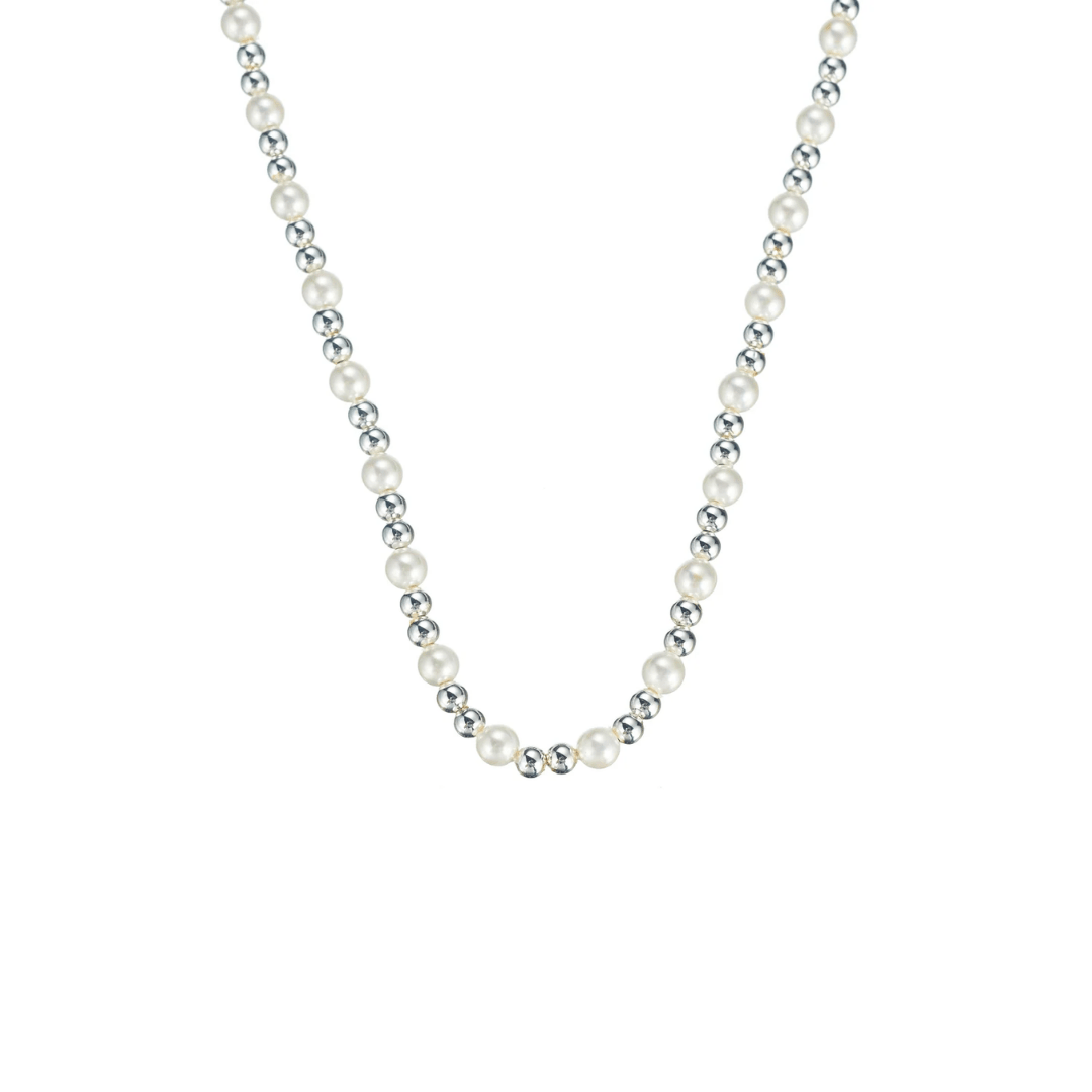 Adorned Pearl Mini Beaded Necklace - Lizzy G's Fine Gifts