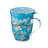Almond Blossom Tea Infuser Mug with Lid - Lizzy G's Fine Gifts
