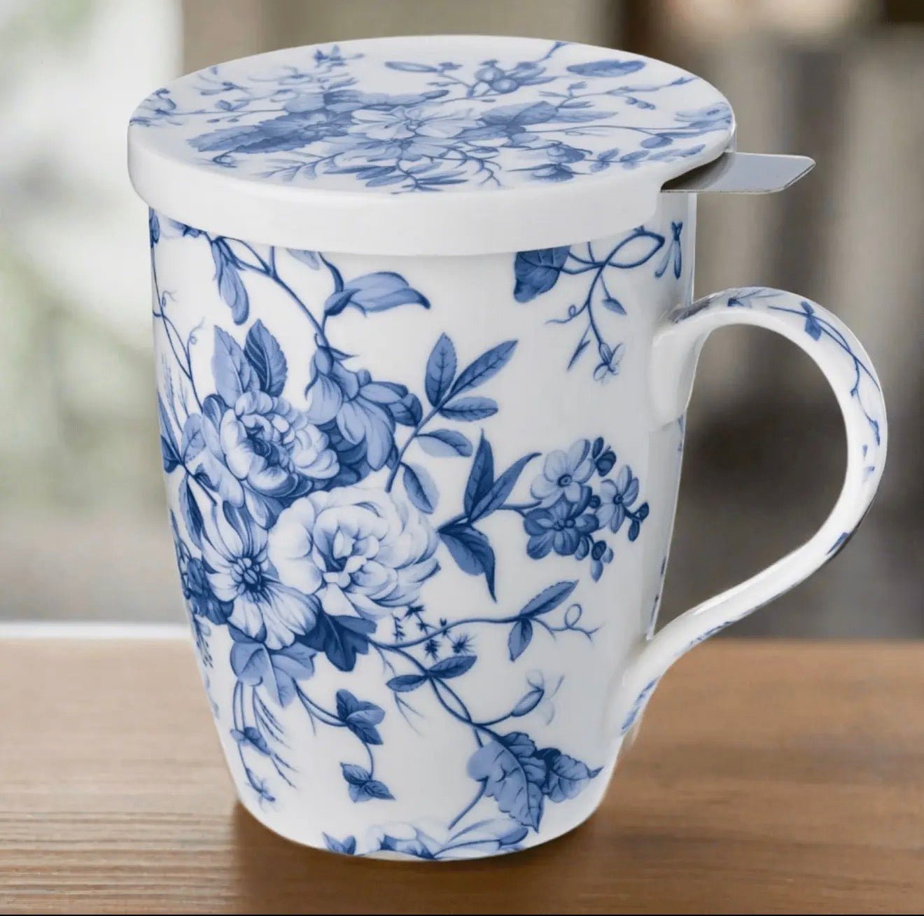 Always in Bloom Tea Mug/Lid - Lizzy G's Fine Gifts