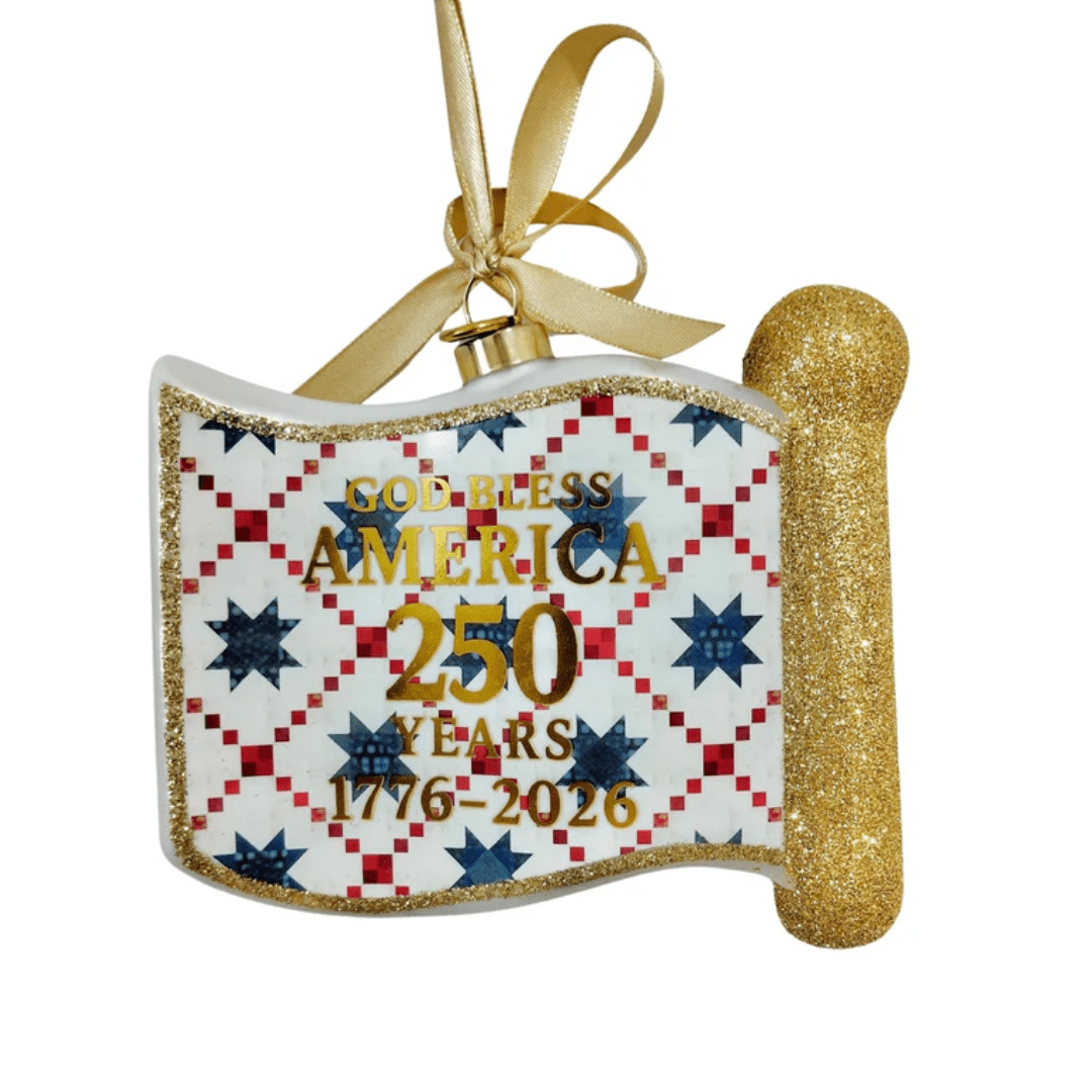 America 250 Ornament - 2026 - Lizzy G's Fine Gifts