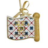America 250 Ornament - 2026 - Lizzy G's Fine Gifts