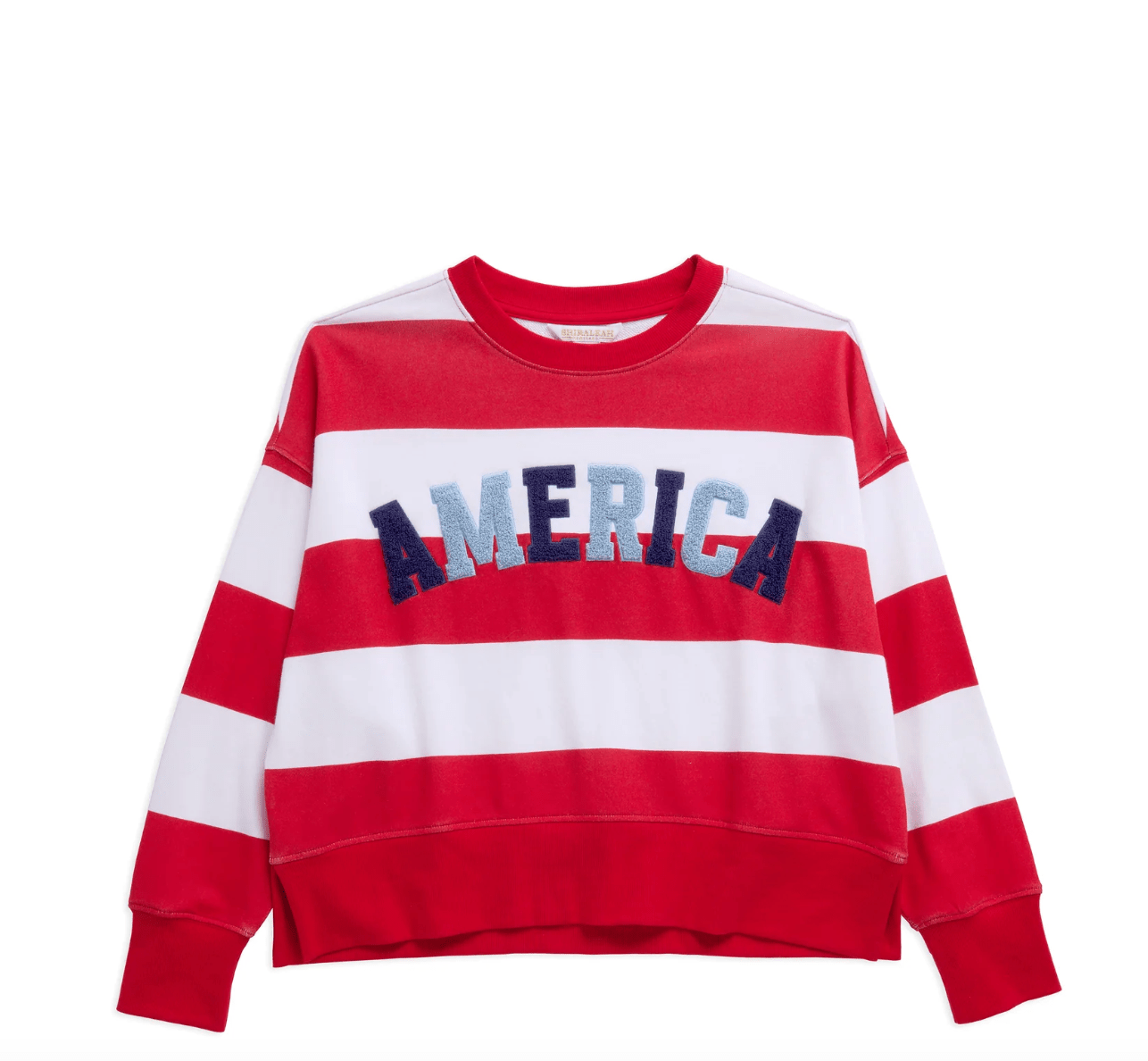 America Rugby Striped Sweatshirt - Lizzy G's Fine Gifts