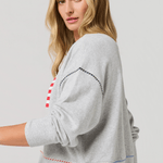 American Flag Relaxed Sweatshirt - Lizzy G's Fine Gifts