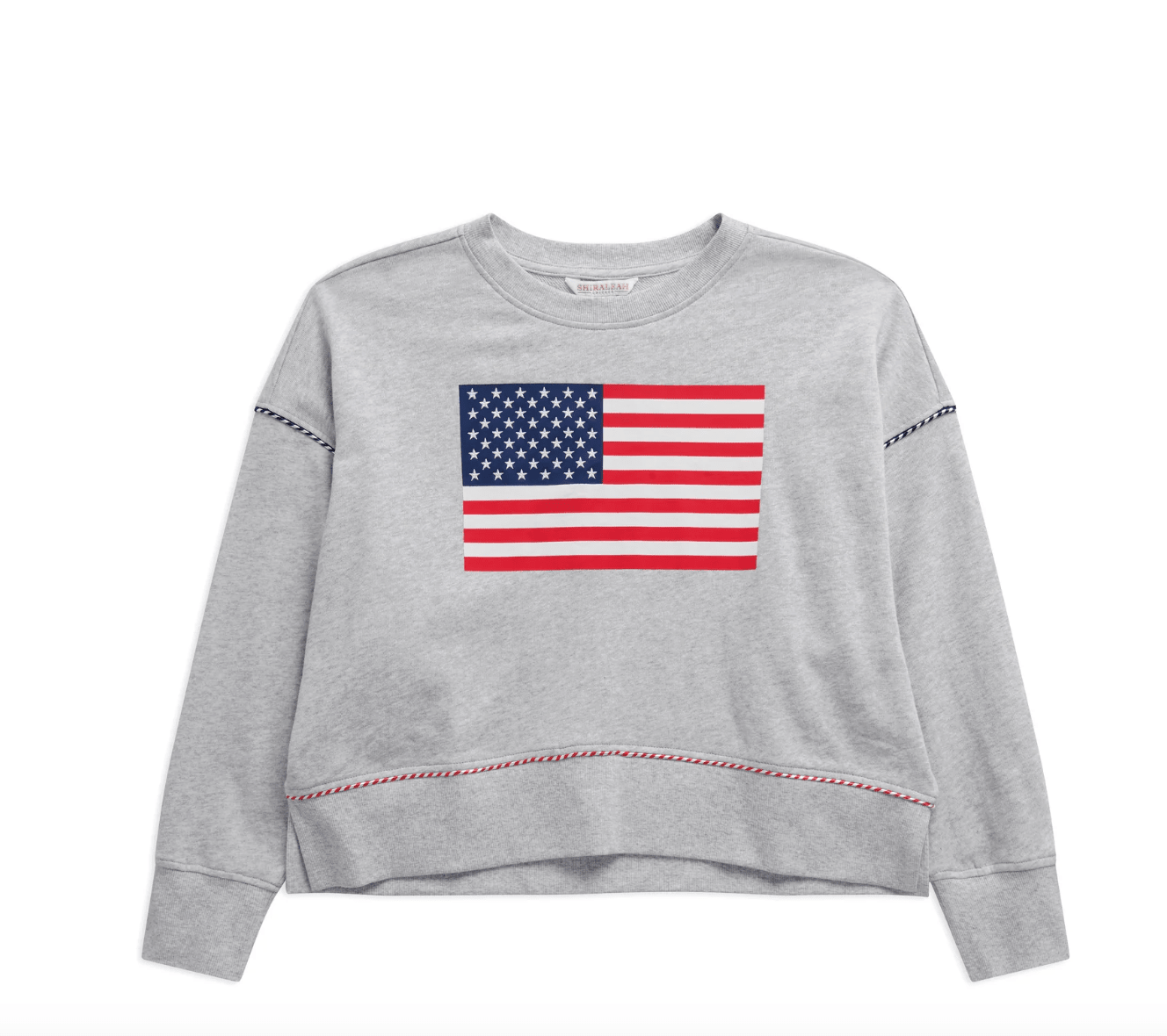American Flag Relaxed Sweatshirt - Lizzy G's Fine Gifts